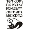 Naklejka DOM KOTA