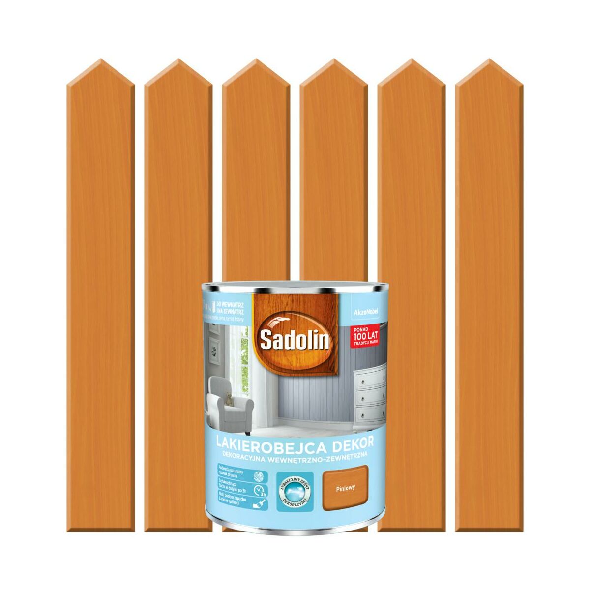Lakierobejca do drewna DEKOR 1 l Piniowy SADOLIN