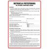 Znak informacyjny INSTRUKCJA POSTĘPOWANIA PODCZAS POŻARU wys. 0.2 cm