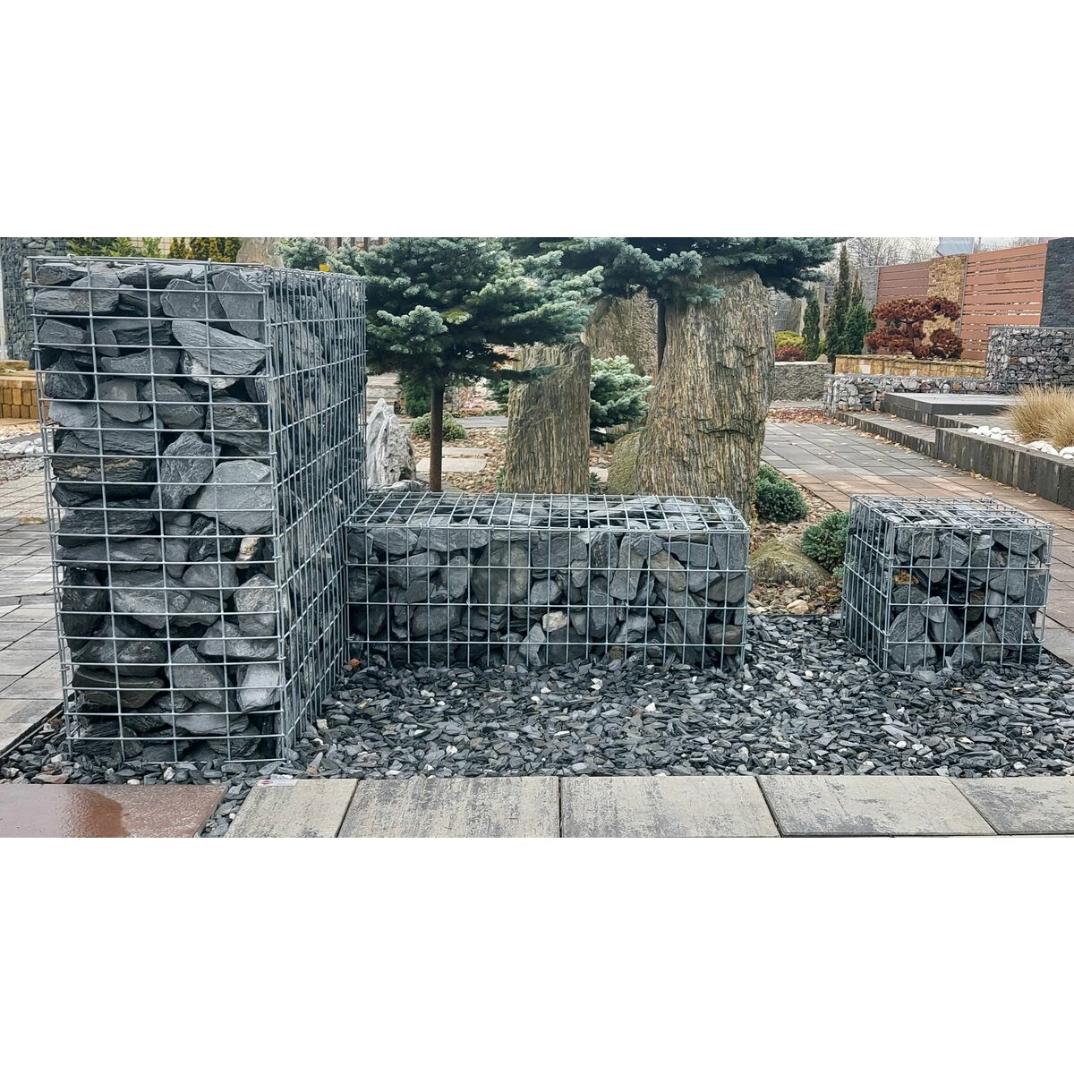 Panel ogrodzeniowy Gabion 2D 40x40 cm ocynk