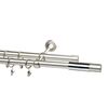 Karnisz podwójny PRADO WAVE chrom 240 cm 19 mm metalowy