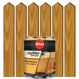 Lakierobejca do drewna SZYBKOSCHNĄCA 0.75 l Dąb ALTAX