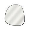 Lustro Adonis czarne 32 x 30 cm Inspire