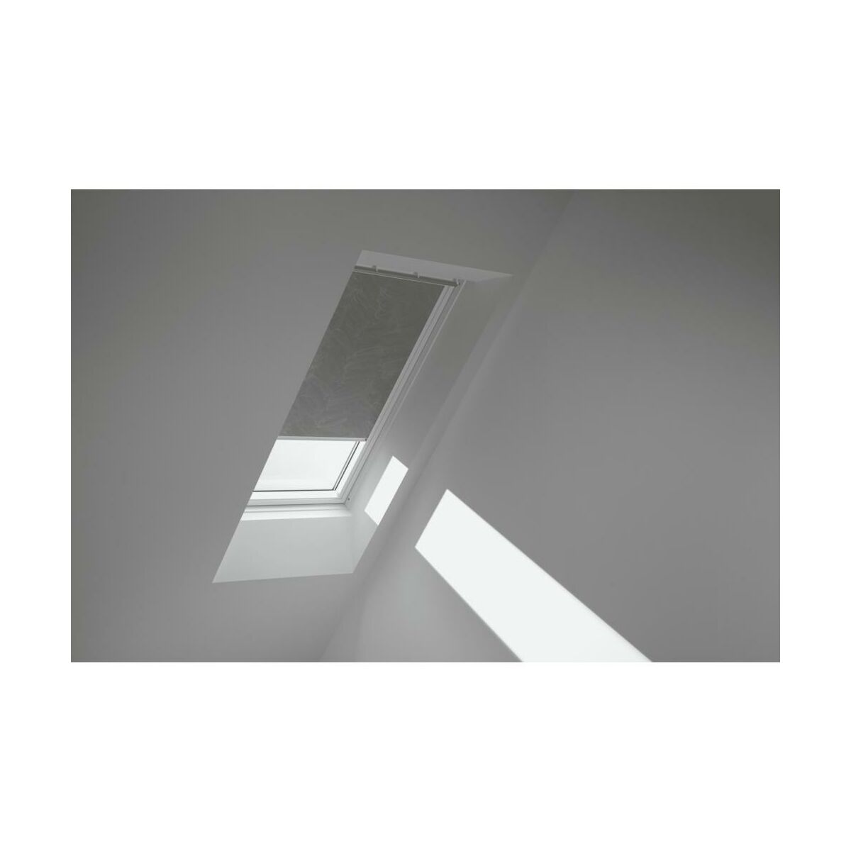 Roleta zaciemniająca do okna dachowego 78x140 cm khaki z białą ramą Velux