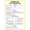 Znak informacyjny INSTRUKCJA DEZYNFEKCJI RĄK wys. 0.2 cm