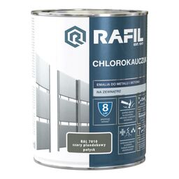 Emalia do metalu i betonu CHLOROKAUCZUK 0.9 l Szary plandekowy RAL 7010 RAFIL