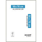 Ramka na zdjęcia ACCENT 50 x 70 cm nikiel mat aluminiowa