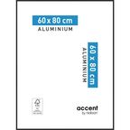 Ramka na zdjęcia ACCENT 60 x 80 cm czarna aluminiowa