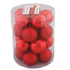 Bombki szklane 3 cm 20 szt. czerwone