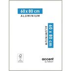 Ramka na zdjęcia ACCENT 60 x 80 cm nikiel mat aluminiowa