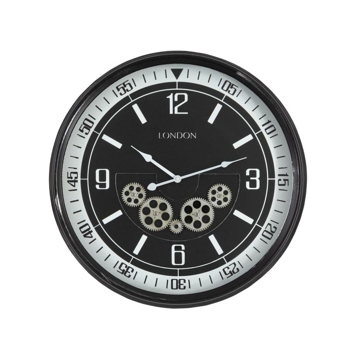 Zegar ścienny 10 śr. 59 cm czarno-biały
