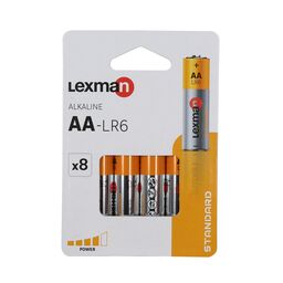 Bateria alkaliczna LR6/AA 8 SZT. LEXMAN