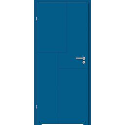 Drzwi wewnętrzne łazienkowe z podcięciem wentylacyjnym Tela Niebieskie 70 Lewe Classen