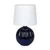 Lampa stołowa MELANIE biało-niebieska E14 MARKSLOJD