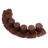 Palisada ogrodowa 405 x 6 cm plastikowa brązowa PROSPERPLAST