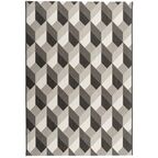 Dywan zewnętrzny Patio czarno-biały 160 x 230 cm