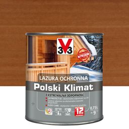 Lazura do drewna Polski Klimat Ekstremalna odporność 0.75 l Sosna oregońska V33