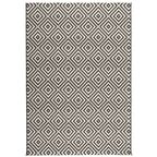 Dywan zewnętrzny Patio czarno-biały 160 x 230 cm