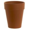 Doniczka gliniana 31 cm brązowa PROSTA XL