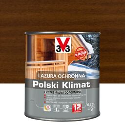 Lazura do drewna Polski Klimat Ekstremalna odporność 0.75 l Tek V33