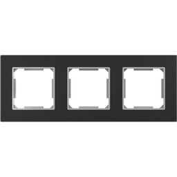 Ramka potrójna EDG1003GB czarne-szkło LEXMAN