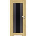 Drzwi wewnętrzne bezprzylgowe łazienkowe z podcięciem wentylacyjnym Kendo Dąb piaskowy 80 Lewe Artens