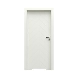 Drzwi wewnętrzne bezprzylgowe łazienkowe z podcięciem wentylacyjnym Vector J Białe 80 Prawe Porta