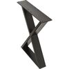 Noga meblowa X 36 x 43 cm CZARNA BOYARD