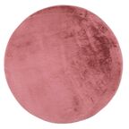 Dywan pluszowy shaggy Fluffy różowy okrągły śr. 100 cm