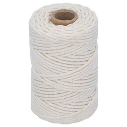 Sznurek bawełniany 3 mm x 50 m pleciony biały Suki