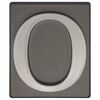 Cyfra 0 wys. 5 cm PVC grafitowa