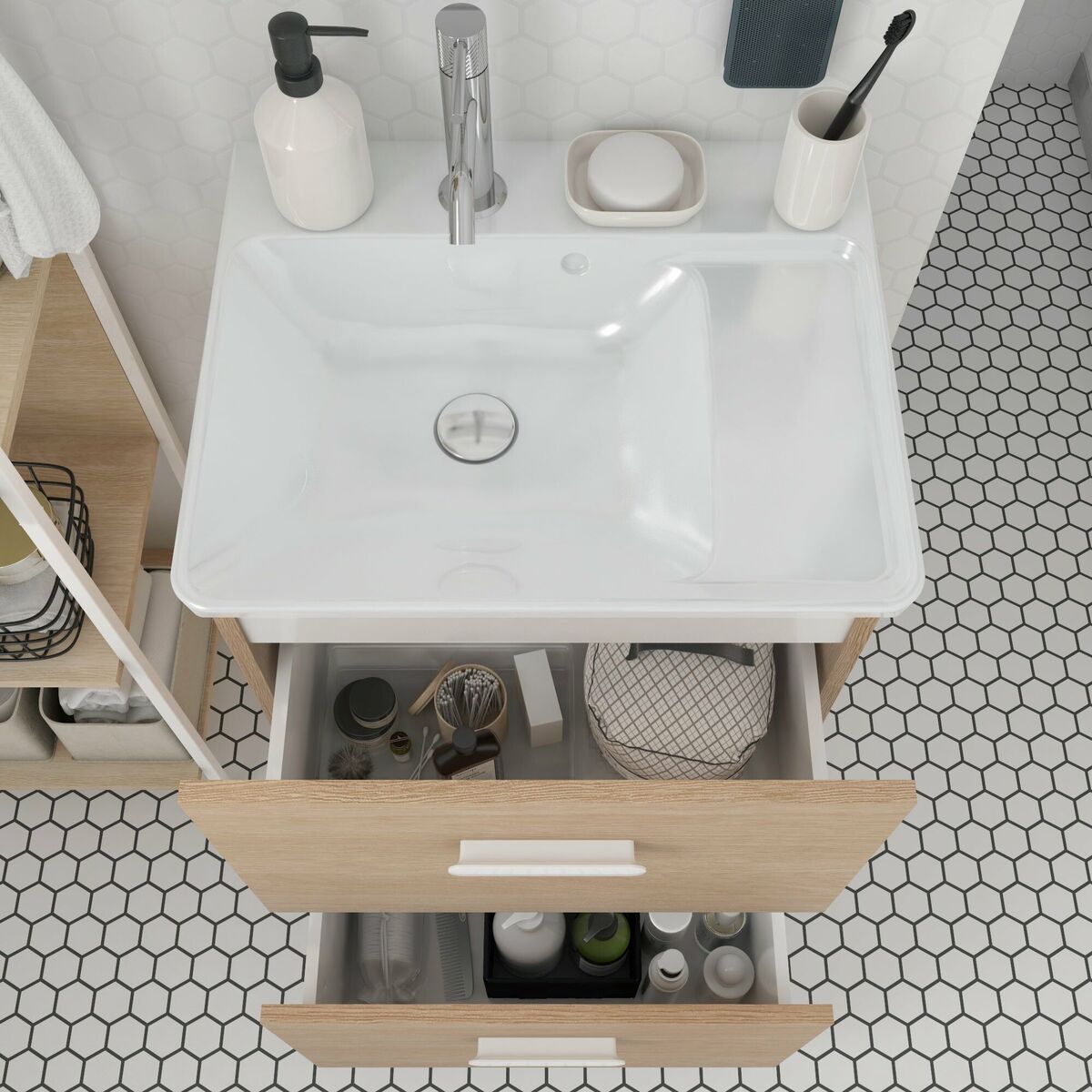 Umywalka ceramiczna meblowa Easy 51 Sensea