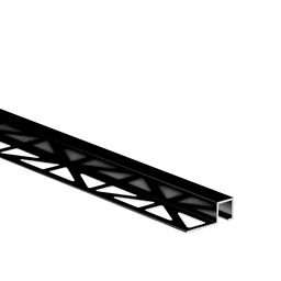 Profil wykończeniowy aluminium kwadrat 11 X 12 mm / 2.5 m Czarny Cezar
