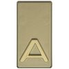 Litera A wys. 5 cm PVC oliwkowa