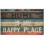 Wycieraczka wewnętrzna HAPPY PLACE 45 x 75 cm gumowa