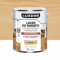 Lakier do parkietu 5 l Bezbarwny Satynowy Luxens