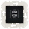 Gniazdo 2XUSB QUADRO Czarny EFAPEL