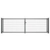 Brama dwuskrzydłowa VERA 400 x 123 cm Antracytowy WIŚNIOWSKI