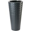 Doniczka plastikowa 40 cm antracytowa SLIM