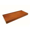 Parapet zewnętrzny stalowy złoty dąb 120x20x0.5 cm Domidor