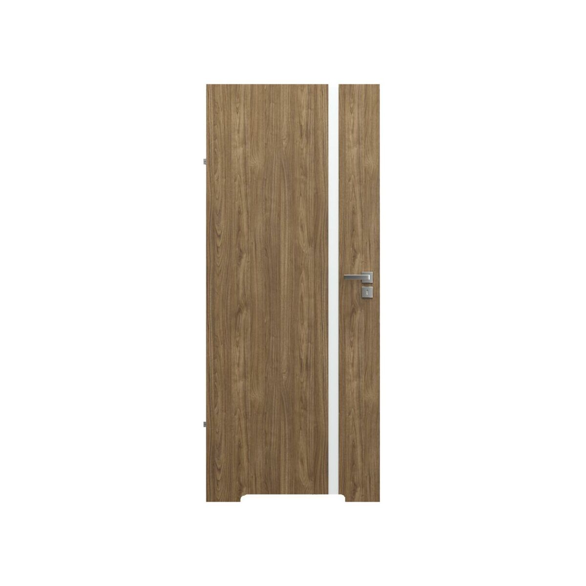 Drzwi wewnętrzne łazienkowe z podcięciem wentylacyjnym bezprzylgowe Focus 4A Orzech naturalny 70 Lewe Porta
