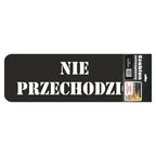 Szablon do malowania ostrzegawczy NIE PRZECHODZIĆ wym. 58 x 20 cm PRIMACOL DECORATIVE