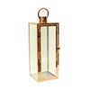 Lampion ogrodowy 50 x 18 x 18 cm BARCELONA metalowy miedziany