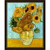 Obraz SŁONECZNIKI VINCENT VAN GOGH 55.2 x 72.2 cm NIELSEN