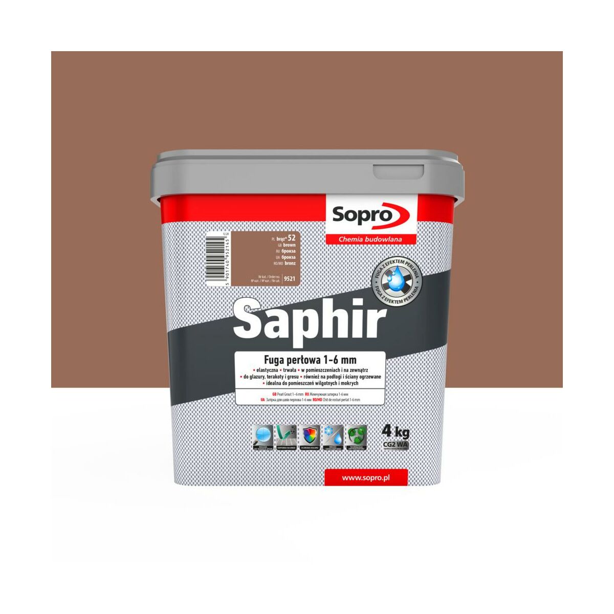 Fuga Saphir brąz 52 4 kg Sopro