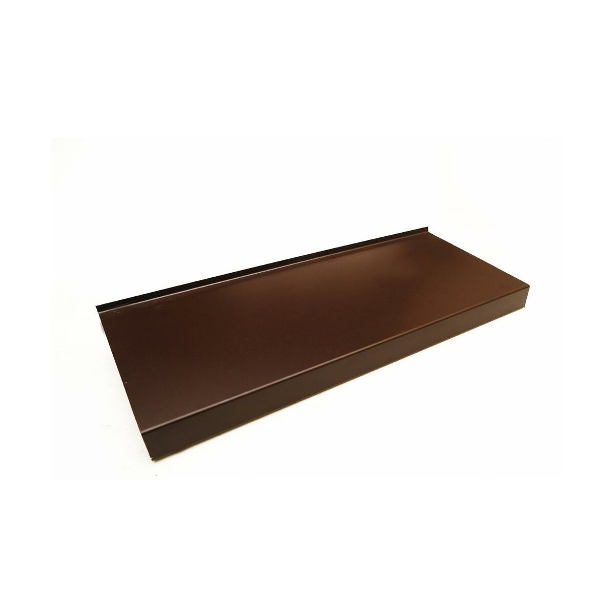 Parapet zewnętrzny stalowy brązowy 200x20x0.5 cm Domidor