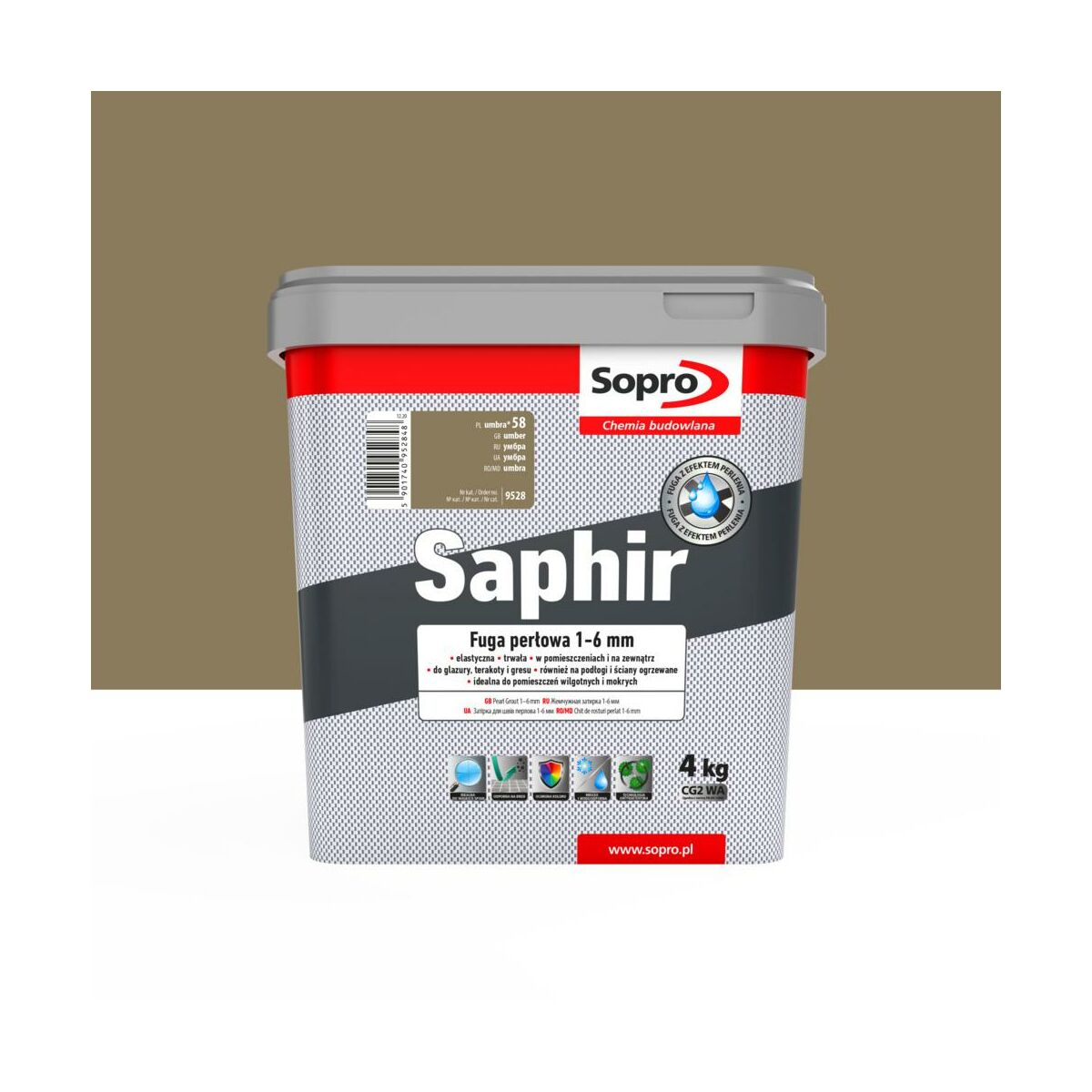 Fuga Saphir umbra 58 4 kg Sopro