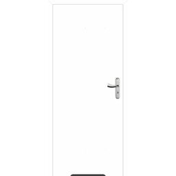 Drzwi wewnętrzne bezprzylgowe łazienkowe z podcięciem wentylacyjnym Max 70 uniwersalne białe FF Voster
