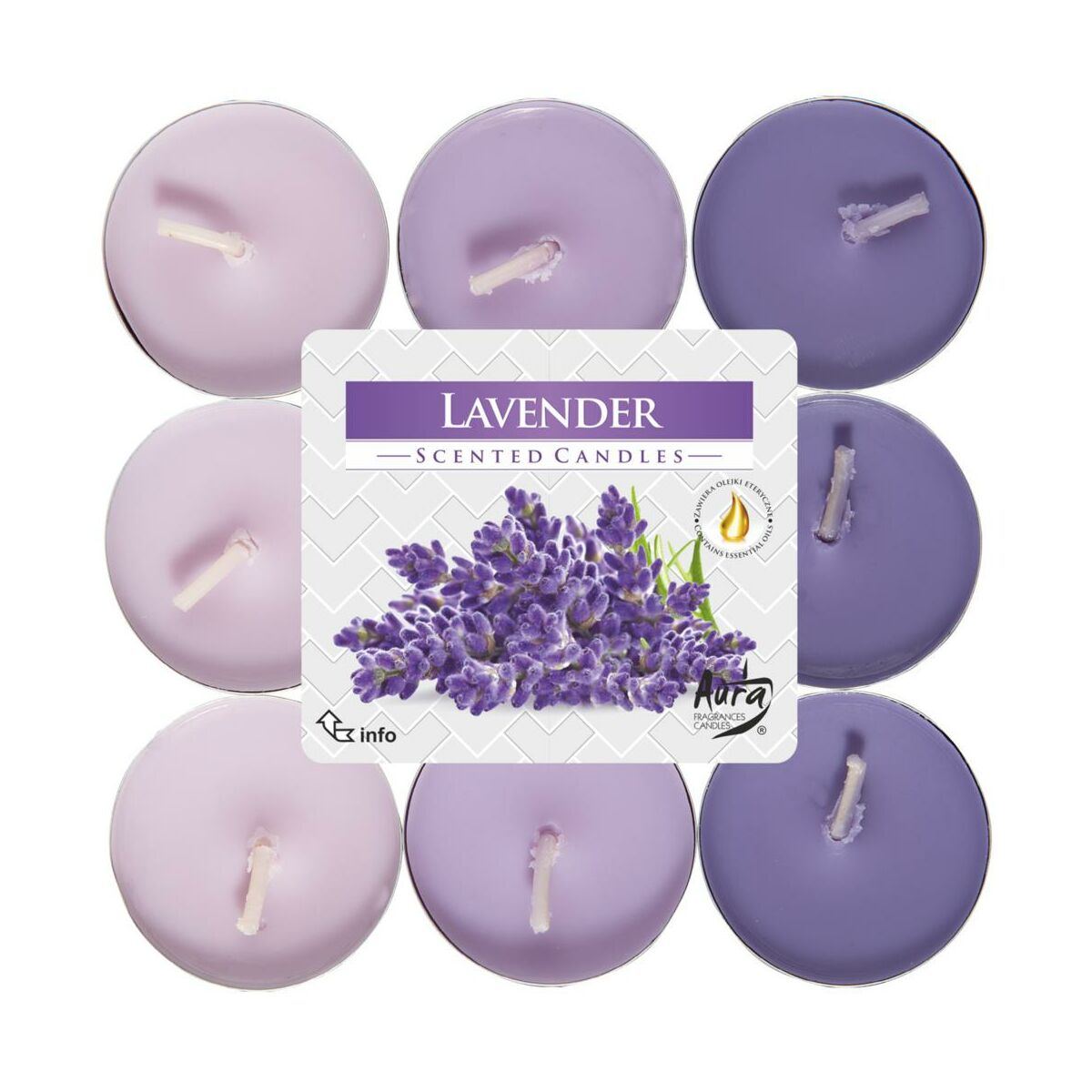 Podgrzewacz zapachowy Lavender lawenda 18 szt.