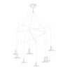 Lampa wisząca HAT biała 8 x LED LIGHT PRESTIGE